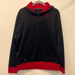 Nike Therma-fit hoodie black/red sz L